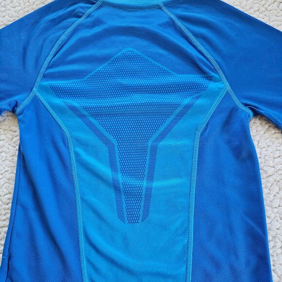 Champion Kids S (6-7) Blue Short Sleeve Performance Athletic Shirt Polyester - Picture 4 of 7